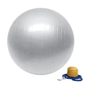 Ballon de yoga gris - taille s 55cm